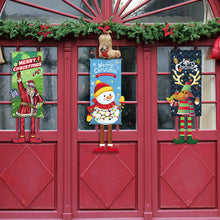 Load image into Gallery viewer, Merry Christmas Hanging Flag Santa Claus Christmas Tree Christmas Porch Door Balcony Banner Christmas Snowman New Year Navidad Decor
