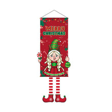 Load image into Gallery viewer, Merry Christmas Hanging Flag Santa Claus Christmas Tree Christmas Porch Door Balcony Banner Christmas Snowman New Year Navidad Decor
