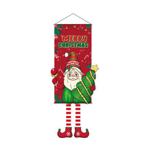 Load image into Gallery viewer, Merry Christmas Hanging Flag Santa Claus Christmas Tree Christmas Porch Door Balcony Banner Christmas Snowman New Year Navidad Decor
