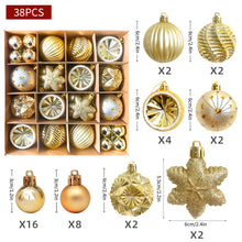 Load image into Gallery viewer, Christmas Tree Decoration Balls Xmas Ornaments Ball Glitter Hanging Ball New Year Party Pendant Decor Prop Gift Supplies

