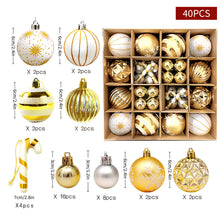 Load image into Gallery viewer, Christmas Tree Decoration Balls Xmas Ornaments Ball Glitter Hanging Ball New Year Party Pendant Decor Prop Gift Supplies
