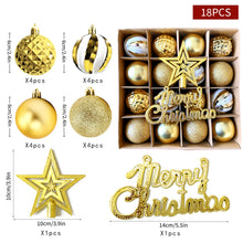 Load image into Gallery viewer, Christmas Tree Decoration Balls Xmas Ornaments Ball Glitter Hanging Ball New Year Party Pendant Decor Prop Gift Supplies
