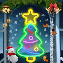 Load image into Gallery viewer, Christmas Tree Neon LED Light Sign Lightning Neon Signs Christmas New Year Gift for Bar Home Decor Party Supplies
