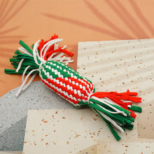 Load image into Gallery viewer, Puppy Christmas Gift Pet Cotton Chew Rope Knot Toy Dog Cleaning Teeth Bite-Resistant Dog Bite Toy Dog Supplies for Xmas New Year Gift
