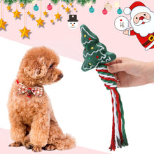 Load image into Gallery viewer, Pet Supplies Christmas Gift Puppy Dog Cotton Linen Braided Rope Molar Clean Chew Knot Play Toy Large Small Dog Toys
