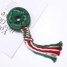 Load image into Gallery viewer, Pet Supplies Christmas Gift Puppy Dog Cotton Linen Braided Rope Molar Clean Chew Knot Play Toy Large Small Dog Toys
