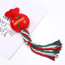 Load image into Gallery viewer, Pet Supplies Christmas Gift Puppy Dog Cotton Linen Braided Rope Molar Clean Chew Knot Play Toy Large Small Dog Toys
