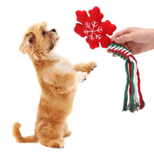 Load image into Gallery viewer, Pet Supplies Christmas Gift Puppy Dog Cotton Linen Braided Rope Molar Clean Chew Knot Play Toy Large Small Dog Toys
