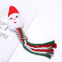 Load image into Gallery viewer, Pet Supplies Christmas Gift Puppy Dog Cotton Linen Braided Rope Molar Clean Chew Knot Play Toy Large Small Dog Toys

