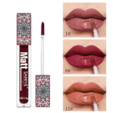 Load image into Gallery viewer, 9 Colors Velvet Matte Lip Gloss Waterproof Sweatproof Long-lasting Non-fading Nude Portable Lip Glaze Women Makeup Cosmetics
