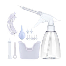 Load image into Gallery viewer, 500/300ml Ear Wash Earwax Cleaning Tool Set for Adults Kids Spiral Ear Wax Remover Plastic Water Irrigation Bottle Ear Care Washing Tools
