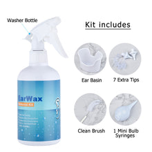 Load image into Gallery viewer, 500/300ml Ear Wash Earwax Cleaning Tool Set for Adults Kids Spiral Ear Wax Remover Plastic Water Irrigation Bottle Ear Care Washing Tools
