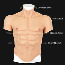 Load image into Gallery viewer, Cosplay Male Abdominal Muscle Suit Fake Belly Muscle Men's Chest Crossdresser Macho Realistic Silicone Muscle Artificial Simulation
