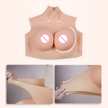 Load image into Gallery viewer, High Neckline Hollowed Out Yiru High Elasticity Cotton Breast Forms Fake Falsies Artificial Boobs Crossdresser Transvestite Sissy Drag Queen Cosplay Cross-dressing
