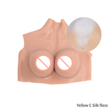 Load image into Gallery viewer, High Neckline Hollowed Out Yiru High Elasticity Cotton Breast Forms Fake Falsies Artificial Boobs Crossdresser Transvestite Sissy Drag Queen Cosplay Cross-dressing
