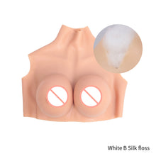 Load image into Gallery viewer, High Neckline Hollowed Out Yiru High Elasticity Cotton Breast Forms Fake Falsies Artificial Boobs Crossdresser Transvestite Sissy Drag Queen Cosplay Cross-dressing
