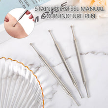 Load image into Gallery viewer, Stainless Steel Facial Massage Pen Whole Body Acupoint Dredging Muscle Pushing Stick Acupoint Meridian Massage Stick
