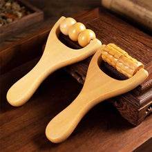 Load image into Gallery viewer, Wooden Body Roller Massager Therapy Massage Tool Foot Face Shoulder Neck Hand Push Roller Massager Body Soothing Massage Tool
