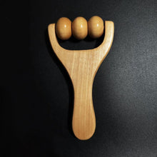 Load image into Gallery viewer, Wooden Body Roller Massager Therapy Massage Tool Foot Face Shoulder Neck Hand Push Roller Massager Body Soothing Massage Tool

