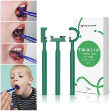 Load image into Gallery viewer, 3Pcs Mouth Tongue Tip Training Tools Tongue Muscle Training Autism Speech Therapy Mouth Muscle Trainer Health Care

