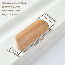 Load image into Gallery viewer, Wooden Furniture Handle Drawer Knobs Kitchen Cabinets Pulls Long Handles Cabinets Drawers Dresser Knobs Wardrobe Pull
