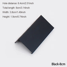 Load image into Gallery viewer, Gold Black Hidden Cabinet Pulls Aluminum Alloy Kitchen Cupboard Handles Drawer Knobs Furniture Handle Bedroom Hardware
