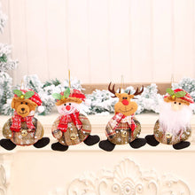 Load image into Gallery viewer, Merry Christmas Ornaments Plush Doll Santa Claus Snowman Christmas Tree Pendant Doll Hang Decoration for Home Noel Natal Happy New Year

