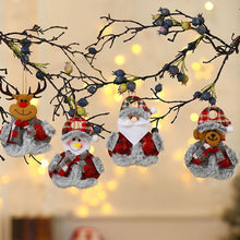 Load image into Gallery viewer, Merry Christmas Ornaments Plush Doll Santa Claus Snowman Christmas Tree Pendant Doll Hang Decoration for Home Noel Natal Happy New Year
