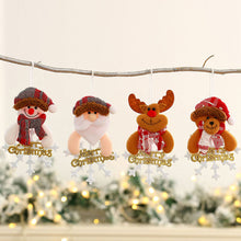 Load image into Gallery viewer, Merry Christmas Ornaments Plush Doll Santa Claus Snowman Christmas Tree Pendant Doll Hang Decoration for Home Noel Natal Happy New Year
