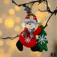 Load image into Gallery viewer, Merry Christmas Ornaments Plush Doll Santa Claus Snowman Christmas Tree Pendant Doll Hang Decoration for Home Noel Natal Happy New Year
