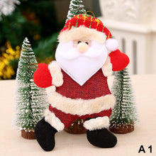 Load image into Gallery viewer, Merry Christmas Ornaments Plush Doll Santa Claus Snowman Christmas Tree Pendant Doll Hang Decoration for Home Noel Natal Happy New Year
