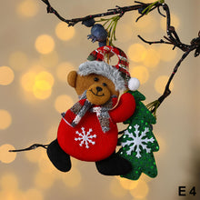 Load image into Gallery viewer, Merry Christmas Ornaments Plush Doll Santa Claus Snowman Christmas Tree Pendant Doll Hang Decoration for Home Noel Natal Happy New Year
