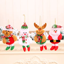 Load image into Gallery viewer, Merry Christmas Ornaments Plush Doll Santa Claus Snowman Christmas Tree Pendant Doll Hang Decoration for Home Noel Natal Happy New Year
