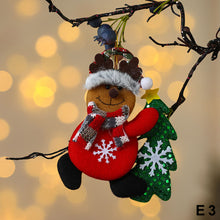 Load image into Gallery viewer, Merry Christmas Ornaments Plush Doll Santa Claus Snowman Christmas Tree Pendant Doll Hang Decoration for Home Noel Natal Happy New Year
