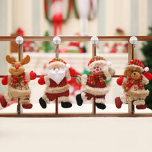Load image into Gallery viewer, Merry Christmas Ornaments Plush Doll Santa Claus Snowman Christmas Tree Pendant Doll Hang Decoration for Home Noel Natal Happy New Year
