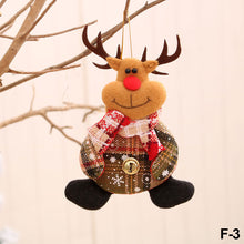 Load image into Gallery viewer, Merry Christmas Ornaments Plush Doll Santa Claus Snowman Christmas Tree Pendant Doll Hang Decoration for Home Noel Natal Happy New Year
