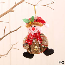 Load image into Gallery viewer, Merry Christmas Ornaments Plush Doll Santa Claus Snowman Christmas Tree Pendant Doll Hang Decoration for Home Noel Natal Happy New Year
