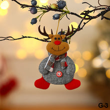 Load image into Gallery viewer, Merry Christmas Ornaments Plush Doll Santa Claus Snowman Christmas Tree Pendant Doll Hang Decoration for Home Noel Natal Happy New Year
