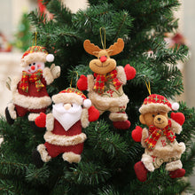 Load image into Gallery viewer, Merry Christmas Ornaments Plush Doll Santa Claus Snowman Christmas Tree Pendant Doll Hang Decoration for Home Noel Natal Happy New Year
