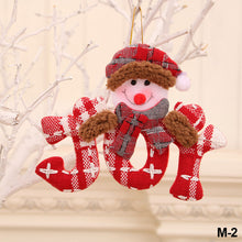 Load image into Gallery viewer, Merry Christmas Ornaments Plush Doll Santa Claus Snowman Christmas Tree Pendant Doll Hang Decoration for Home Noel Natal Happy New Year
