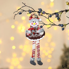Load image into Gallery viewer, Merry Christmas Ornaments Plush Doll Santa Claus Snowman Christmas Tree Pendant Doll Hang Decoration for Home Noel Natal Happy New Year
