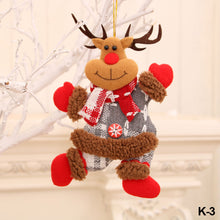 Load image into Gallery viewer, Merry Christmas Ornaments Plush Doll Santa Claus Snowman Christmas Tree Pendant Doll Hang Decoration for Home Noel Natal Happy New Year
