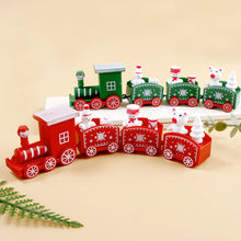 Load image into Gallery viewer, Christmas Plastic Train Ornament Merry Christmas Train Decoration Xmas Cake Baking Oranments Holiday Decor

