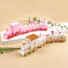 Load image into Gallery viewer, Christmas Plastic Train Ornament Merry Christmas Train Decoration Xmas Cake Baking Oranments Holiday Decor
