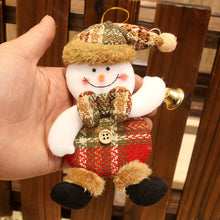 Load image into Gallery viewer, Merry Christmas Ornaments Plush Doll Santa Claus Snowman Christmas Tree Pendant Doll Hang Decoration for Home Noel Natal Happy New Year
