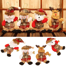 Load image into Gallery viewer, Merry Christmas Ornaments Plush Doll Santa Claus Snowman Christmas Tree Pendant Doll Hang Decoration for Home Noel Natal Happy New Year
