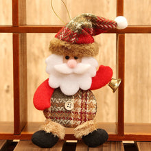Load image into Gallery viewer, Merry Christmas Ornaments Plush Doll Santa Claus Snowman Christmas Tree Pendant Doll Hang Decoration for Home Noel Natal Happy New Year
