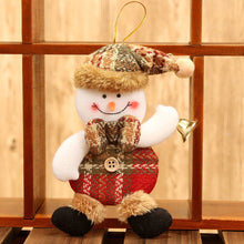 Load image into Gallery viewer, Merry Christmas Ornaments Plush Doll Santa Claus Snowman Christmas Tree Pendant Doll Hang Decoration for Home Noel Natal Happy New Year
