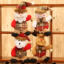 Load image into Gallery viewer, Merry Christmas Ornaments Plush Doll Santa Claus Snowman Christmas Tree Pendant Doll Hang Decoration for Home Noel Natal Happy New Year
