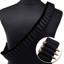 Load image into Gallery viewer, 50 Rounds Shotgun Bandolier Tactical Adjustable Shotgun Shell Belt Carrier for 12 20 Gauge Ga 50 Rounds Holder for Hunting
